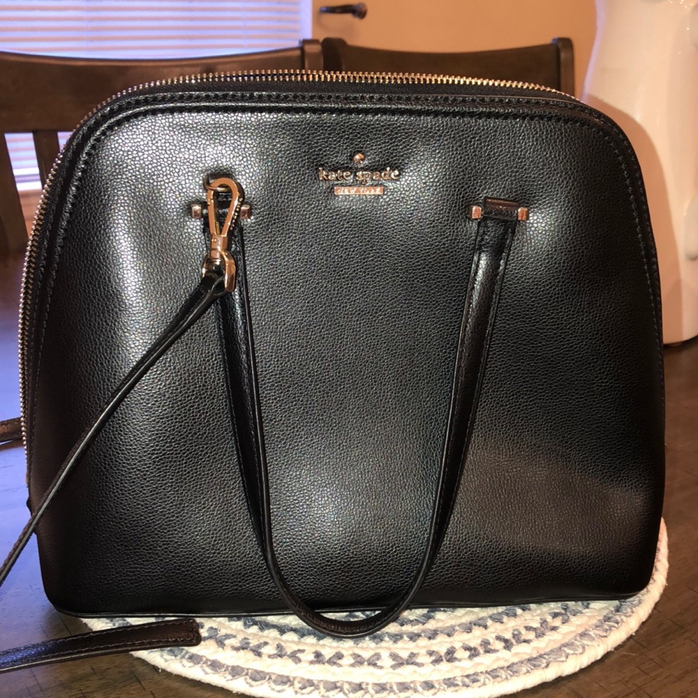 Kate spade Black satchel with long strap